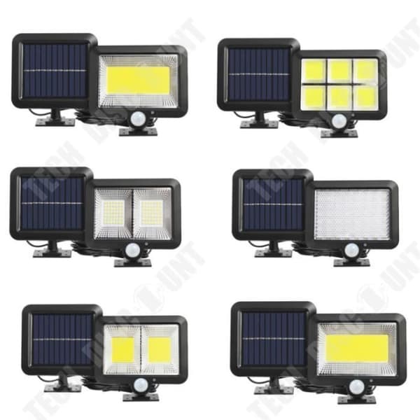 TD® 100 Solar LEDs Utomhus solljus för trädgårdssäkerhet Nattvägg Split Solar Lampa