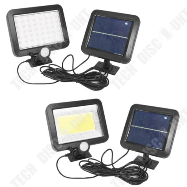 TD® 100 Solar LEDs Utomhus solljus för trädgårdssäkerhet Nattvägg Split Solar Lampa