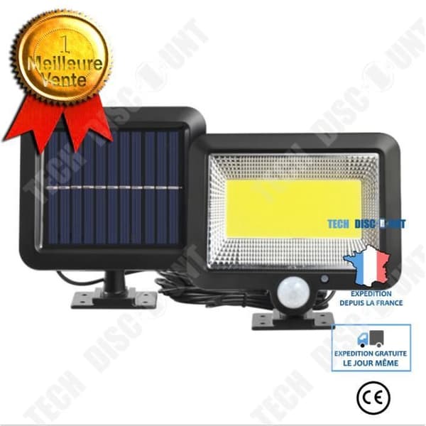 TD® 100 Solar LEDs Utomhus solljus för trädgårdssäkerhet Nattvägg Split Solar Lampa