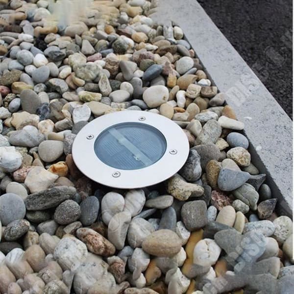 TD® Solar Underground Light 3LED Solar Lawn Light Outdoor Waterproof Garden Light, 2 st