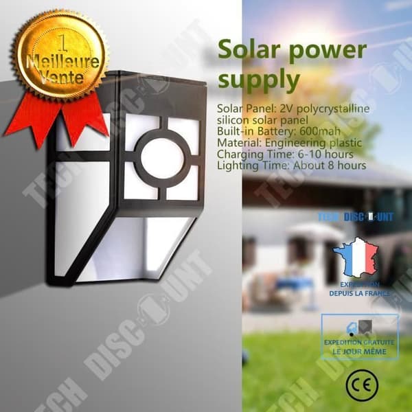 TD® LED Solar Powered Pathway Lamp Solar Lampa Utomhus Trädgård Stängsel Uteplats Vit Rosa Life Tillbehör Utomhusbelysning