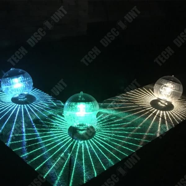 TD® Flytande LED-lampa för vatten 3PCS 600mAh Sju olika färger Vattentålig Lämplig för utomhusbruk