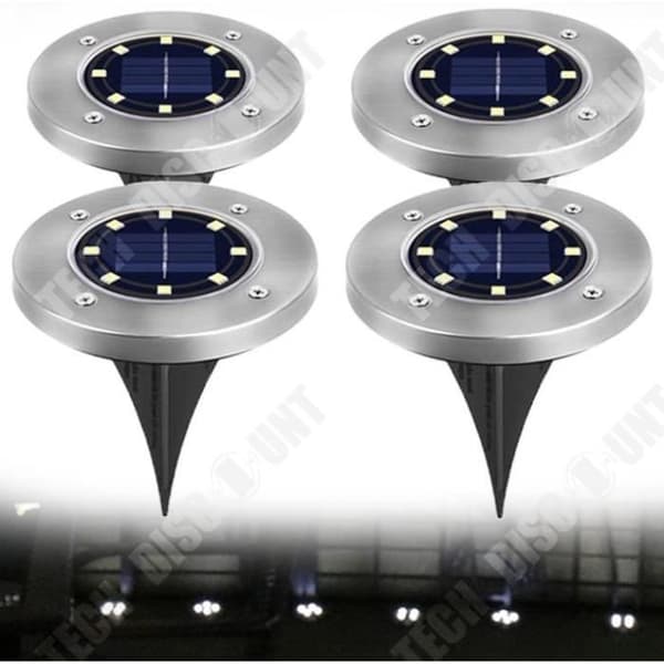 TD® Solar Ground Lights, vattentät Solar Garden Light, Outdoor Solar Lights för Lawn Pathway Yard