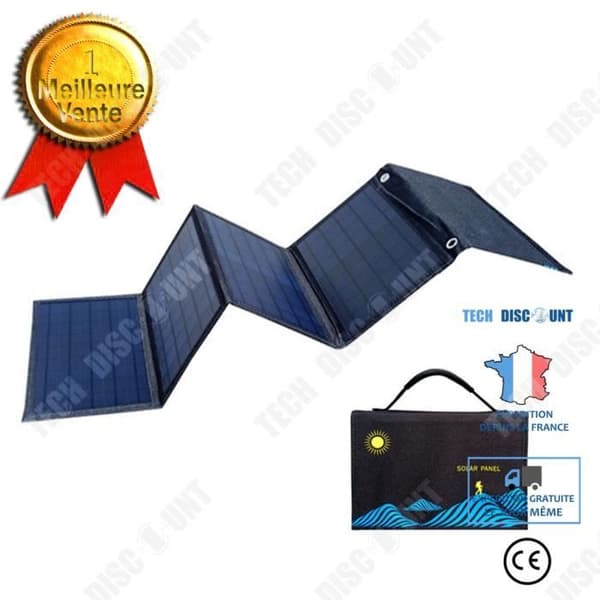 TD® Solpanel Laddning Mobiltelefon Solar Folding Bag 12V40W Solar Vikbar Utomhus Bärbar Laddningspanel