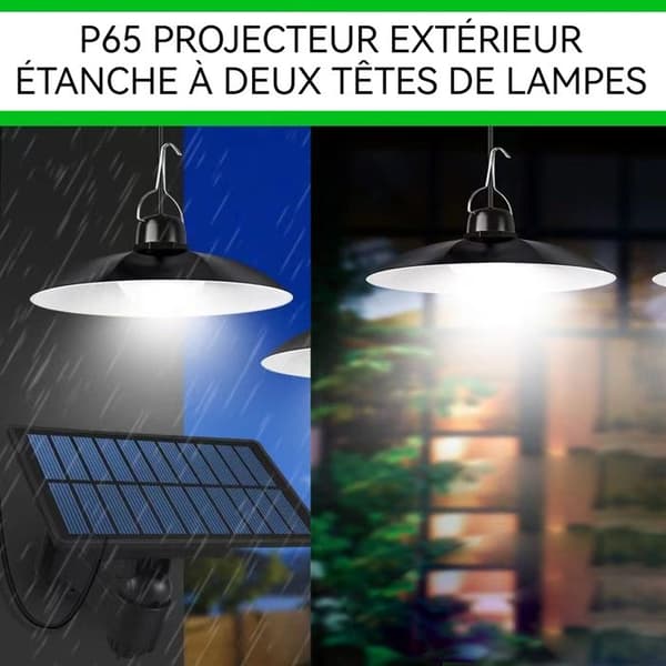 TD® Inomhus solarlampor, trädgårdslampa, campinglampa, lampa med en panel och ljus, ljusdeteckning