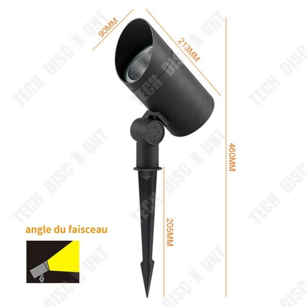 TD1 Piece LED Solar Floodlight Vattentät Landskap Spotlight För Uteplats Park Ground Landskap Spotlight Ground Plug Lights