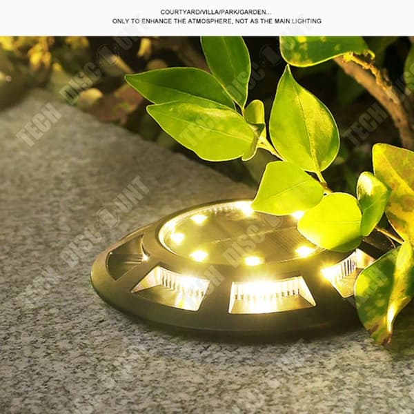 TD® 4st Utomhussollampor 8 lampor LED-instickslampor Energisparlampor Nedgrävd mark Gräsmatta Spotlight Vattentät Solar Lights