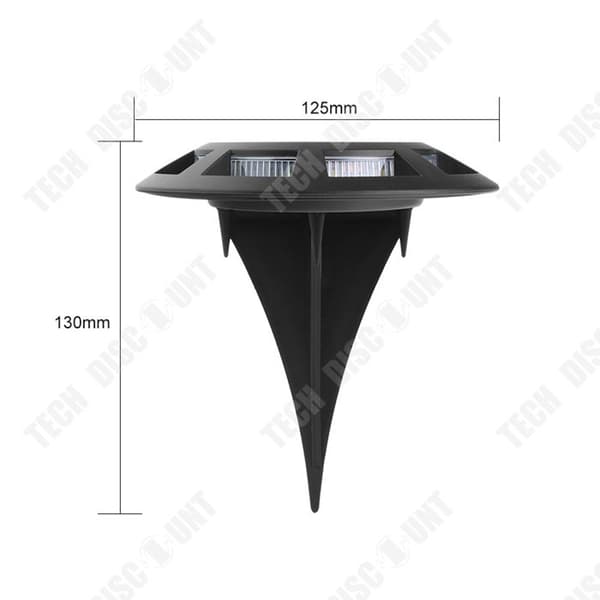 TD® 4st Utomhussollampor 8 lampor LED-instickslampor Energisparlampor Nedgrävd mark Gräsmatta Spotlight Vattentät Solar Lights