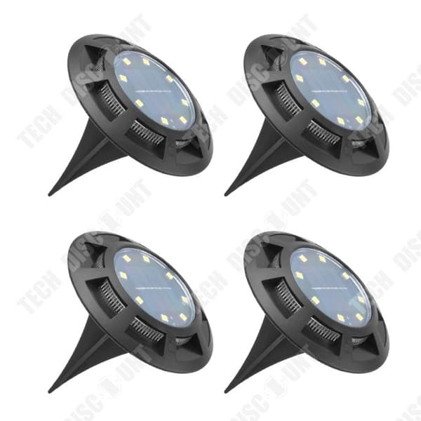 TD® 4st Utomhussollampor 8 lampor LED-instickslampor Energisparlampor Nedgrävd mark Gräsmatta Spotlight Vattentät Solar Lights