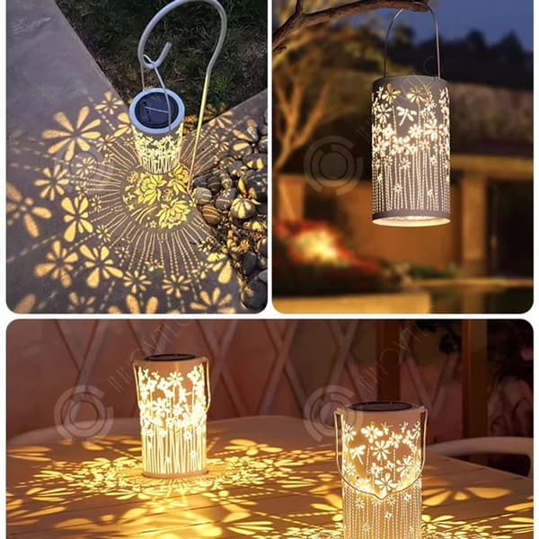 INN Borne Solär Balise Solär Utomhusbelysning Solarlampa 11x11x20cm hängande utomhuslampa vattentålig Pool Trädgård