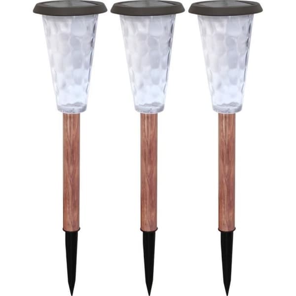 Set med 3 solenergibaser - Canopo - 20 lumen - Beige