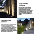 Miniatyrbild 4 av 4: INN 4 st Utomhussollampa 9x15x16cm IP65 12 LED varmvitt solcellsljus utomhussolarlampa LED solcellslampa spot L
