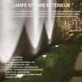 Miniatyrbild 2 av 4: INN 4 st Utomhussollampa 9x15x16cm IP65 12 LED varmvitt solcellsljus utomhussolarlampa LED solcellslampa spot L