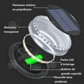Miniatyrbild 3 av 4: INN 4 st Outdoor Solar Lamp 12 x13,5cm IP65 ABS 800mAh svart Outdoor Solar Light solar lampa led solar lamp Spot LE