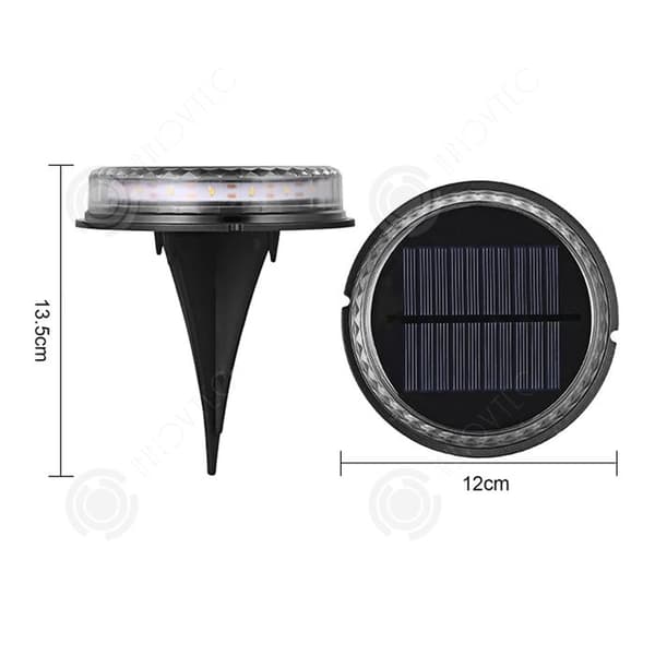 INN 4 st Outdoor Solar Lamp 12 x13,5cm IP65 ABS 800mAh svart Outdoor Solar Light solar lampa led solar lamp Spot LE