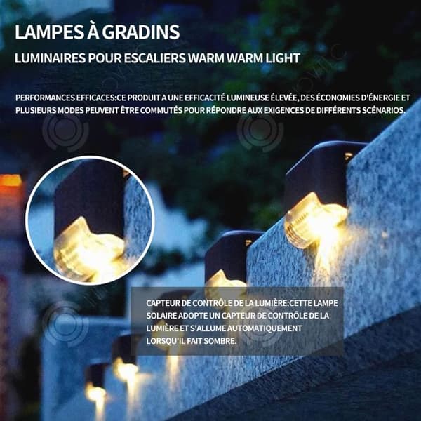 INN Trappljus 16st Utomhussollampor Solar uteplatslampor Sollampor för trappor Solarlampor
