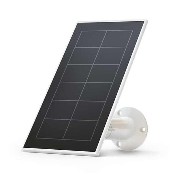 Arlo Essential Solar Panel - Arlo Tillbehör - Vit - vattentät - adaptiv fixering - Permanent laddade batterier