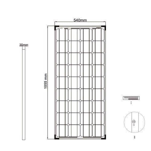 Offgridtec SPR Ultra 100 110 W 12 V High End för solpanel - 3-01-001520