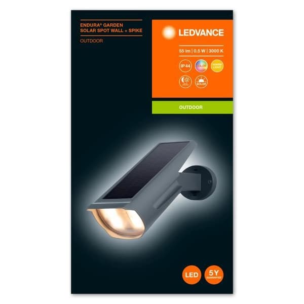 Trädgårdslampa - LEDVANCE - ENDURA GARDEN SPOT - 0,50 W - Varmvit - Rostfritt stål