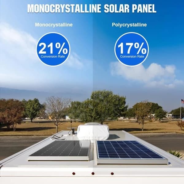 ECO-WORTHY 10 watts 12 Volts Polykristallint Pannell Solärt