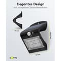 Miniatyrbild 3 av 3: GOOBAY - LED Solar Vägglampa med rörelsesensor - PVC-glas - 1,5W - Svart