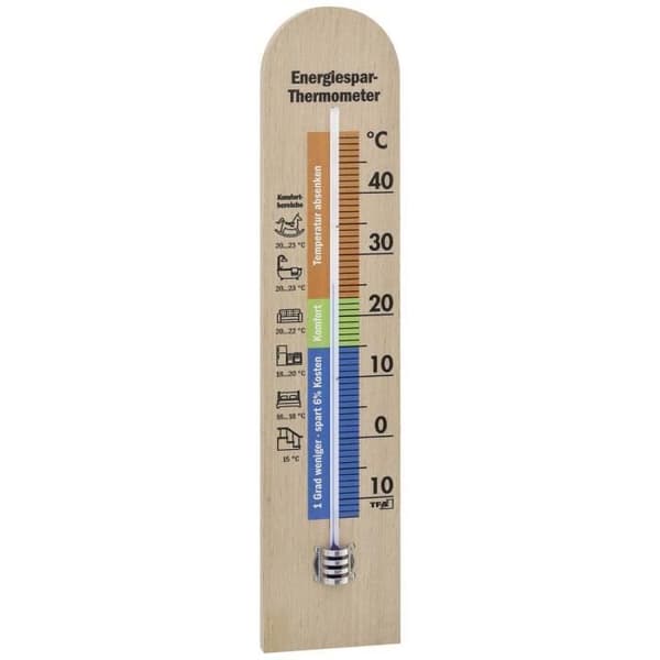 Naturtermometer - TFA DOSTMANN - Energiespar-Termometer - Vit - Inomhus