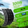 Pikkukuva 2 / 2: Aurinkopaneelisarja, 100W-400W Teho, 12V/24V Ohjain, Joustava Muotoilu,300w aurinkopaneeli