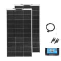 Miniatyrbillede 1 af 2: Fotovoltaisk solpanel kit, 100W-400W effektudgang, 12V/24V controller, fleksibelt design,200W solarkit