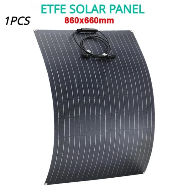 ETFE Solpanel, 860x660mm Dimensioner, 60A Controller Muligheder,1stk-ETFE 860x660mm