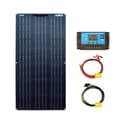Miniatyrbillede 1 af 2: Fleksibelt solpanel kit, muligheder for 100W og 200W, høj effektivitet opladning, vejrresistent,100W Solarkit