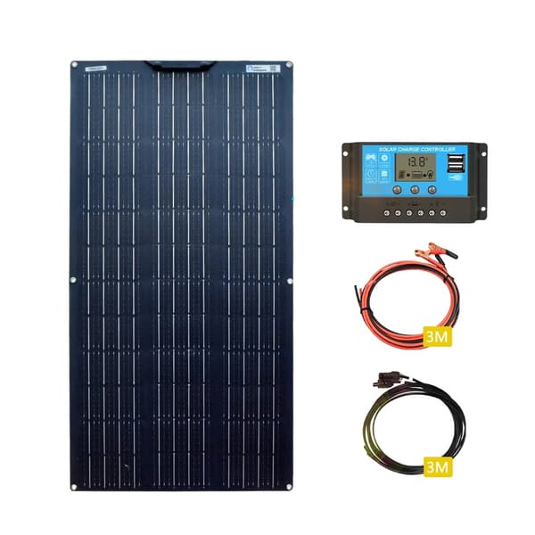 Fleksibelt solpanel kit, muligheder for 100W og 200W, høj effektivitet opladning, vejrresistent,100W Solarkit