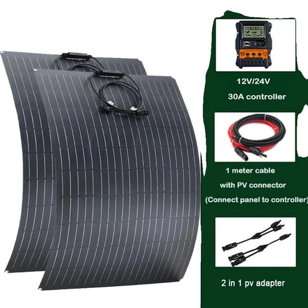 ETFE Solpanel, 860x660mm Dimensioner, 60A Controller Muligheder,30A Controller kit B