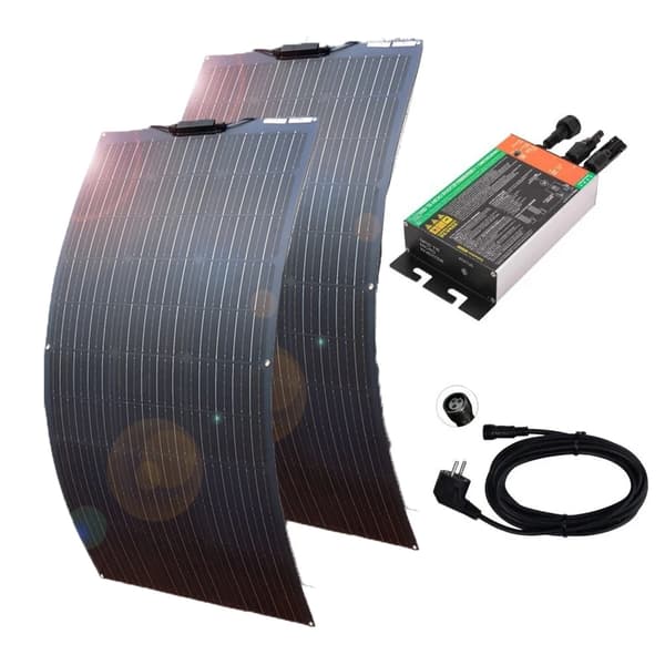 Solcelle Kit, 200W Effektudgang, Høj Effektivitet, Nem Installation,230V 200W System230V 200W System