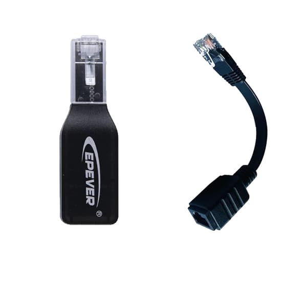 Solarkontroller, WIFI-forbindelse, mobiltelefon-app-styring, WIFI24G med kabel