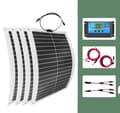 Miniatyrbillede 1 af 2: 2000W Solcellesystem Kit, Høj Effektivitet Soloplader, Holdbart Vandtæt Design,4 stk. med kontrol