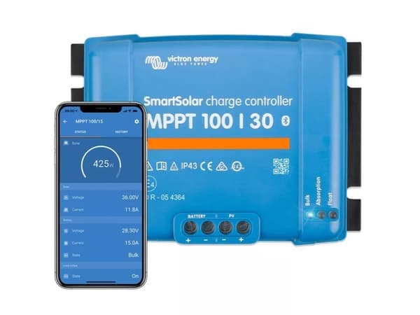Victron Energy SmartSolar MPPT 100/30 Solcelle-opladningsregulator MPPT 12 V, 24 V 30 A