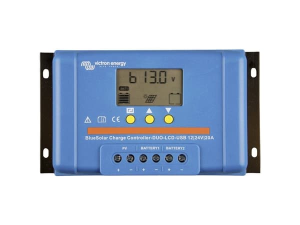 Victron Energy Blue-Solar PWM-LCD&amp;USB lataussäädin PWM 12 V, 24 V 20 A (SCC010020050)