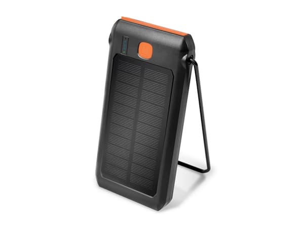 LogiLink PA0273 PA0273 Solcelle-powerbank Ladestrøm solcelle 250 mA Kapasitet (mAh, Ah) 10000 mAh Sort