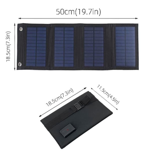 20 W USB-aurinkopaneelin kokoontaittuva virtapankkisarja retkeilyyn retkeilyyn kiipeilypuhelimen latausakku