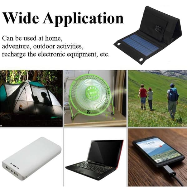 20 W USB-aurinkopaneelin kokoontaittuva virtapankkisarja retkeilyyn retkeilyyn kiipeilypuhelimen latausakku