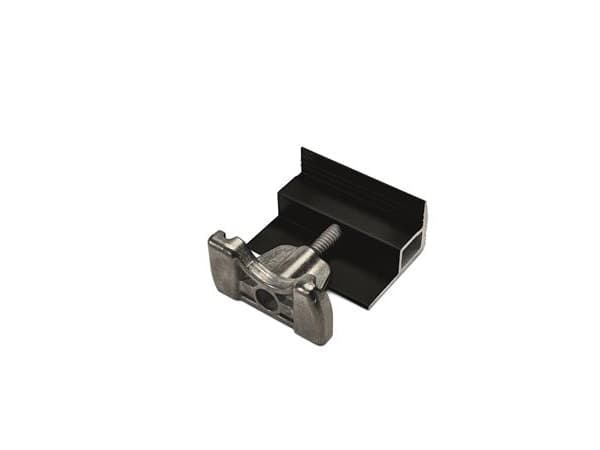 Novotegra endeklemme 30-42 mm til C skinne sort