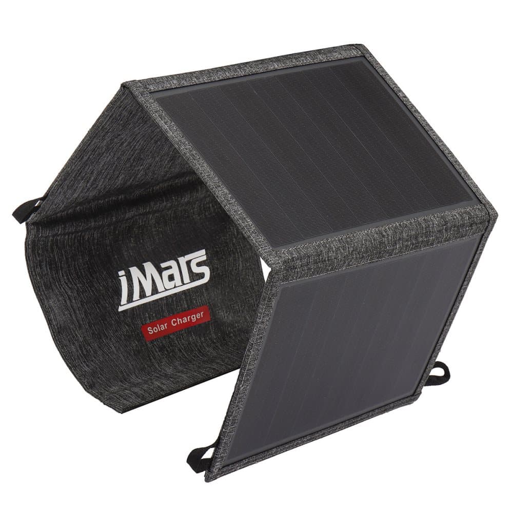 iMars SP-B21 21W bärbar solcellsladdare USB-portar Monokristallin solpanel