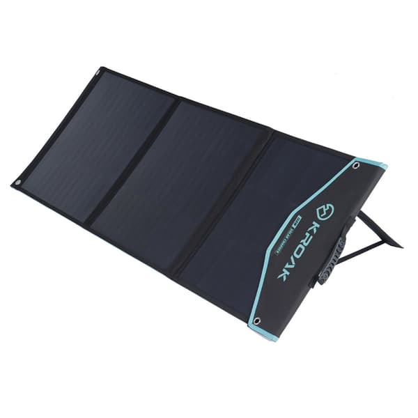 Kroak K-SP05 150W vikbar solpanel Solcellsmodul med 2 x USB och Type-C anslutning