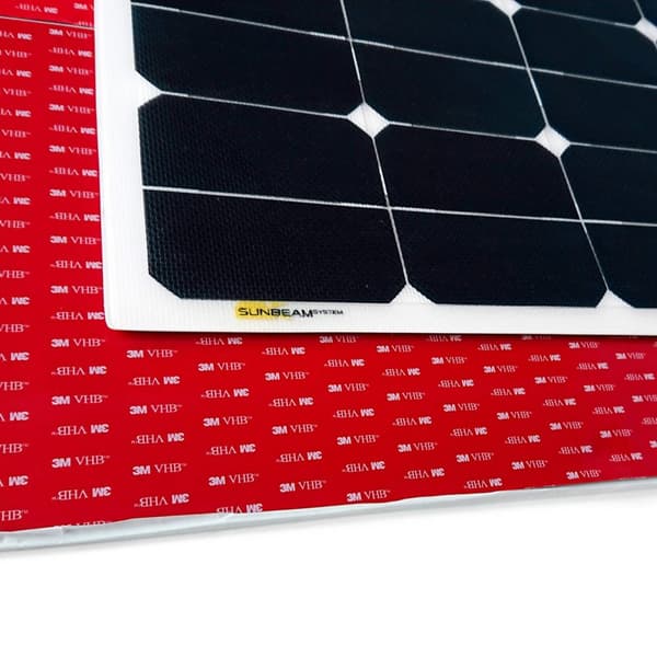 Flexibel solcell Sunbeam Tough+ 58W Flush, 58.1 W, monokristallin, 12 V, 540 x 540 mm