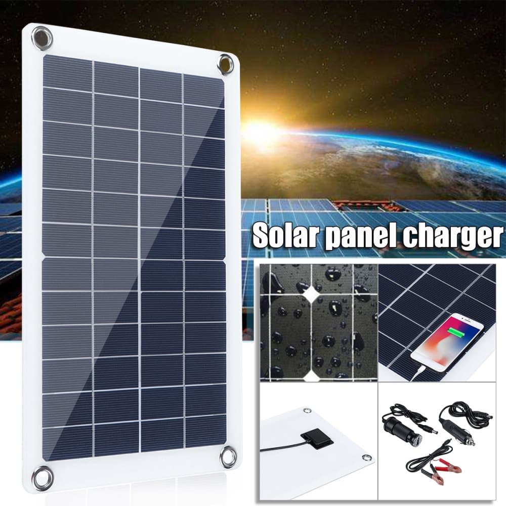 10W Solpanel 12 Volt Trickle Batteriladdare 30A Controller För Bil Skåpbil Båt