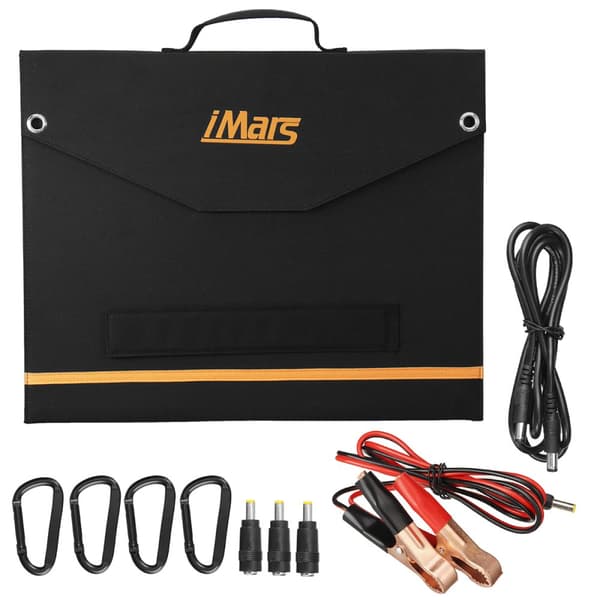 iMars SP-B150 150W 19V Solpanel Superior Monokristallin 2-portars USB Typ-C DC Solcellsbatteriladdare