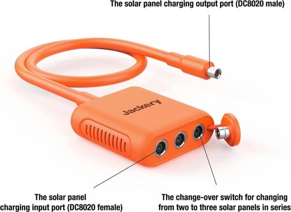 Jackery aurinkopaneelin liitin - kaapeli Jackery aurinkopaneeleille - liitäntäkaapeli Jackery Explorerille ja SolarSagalle