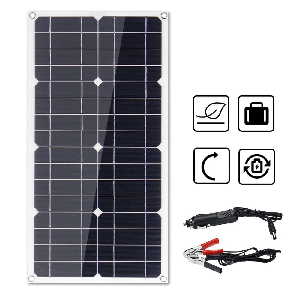 25W Solpanel Solpanel Solcell Flexibel MONOkristallin Auto