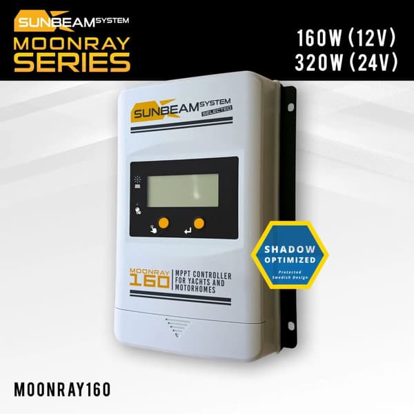 Solcellsregulator Sunbeam MoonRay 160 MPPT, 12/24 V, 10 A
