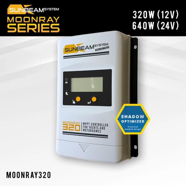 Solcellsregulator Sunbeam MoonRay 320 MPPT, 12/24 V, 20 A